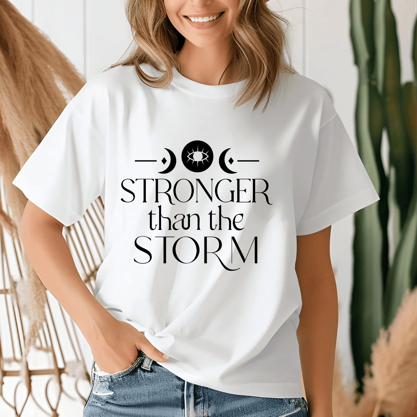 Stronger Than The Storm T-shirt - Butterfly Sweats
