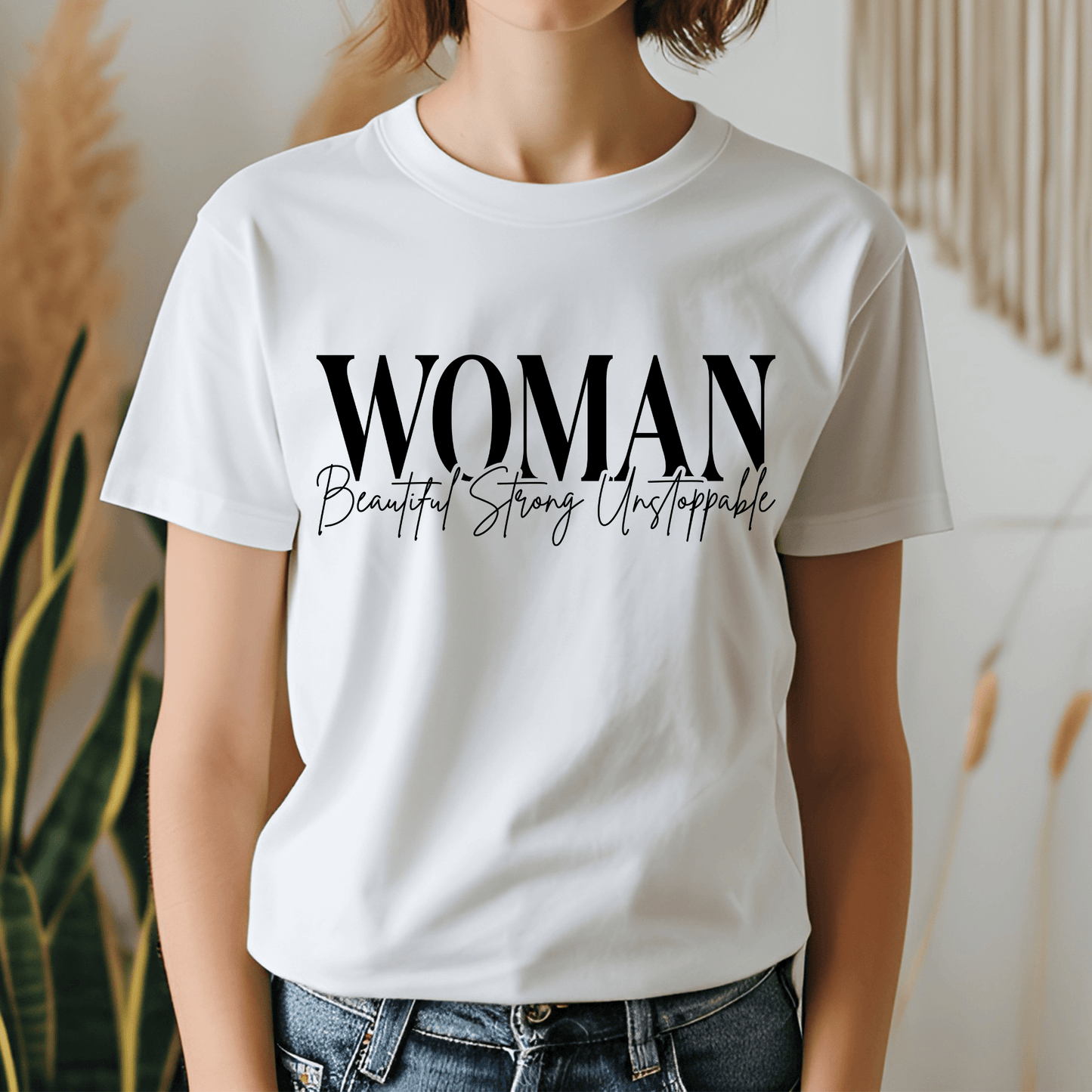 Woman Beautiful Strong T-shirt - Butterfly Sweats
