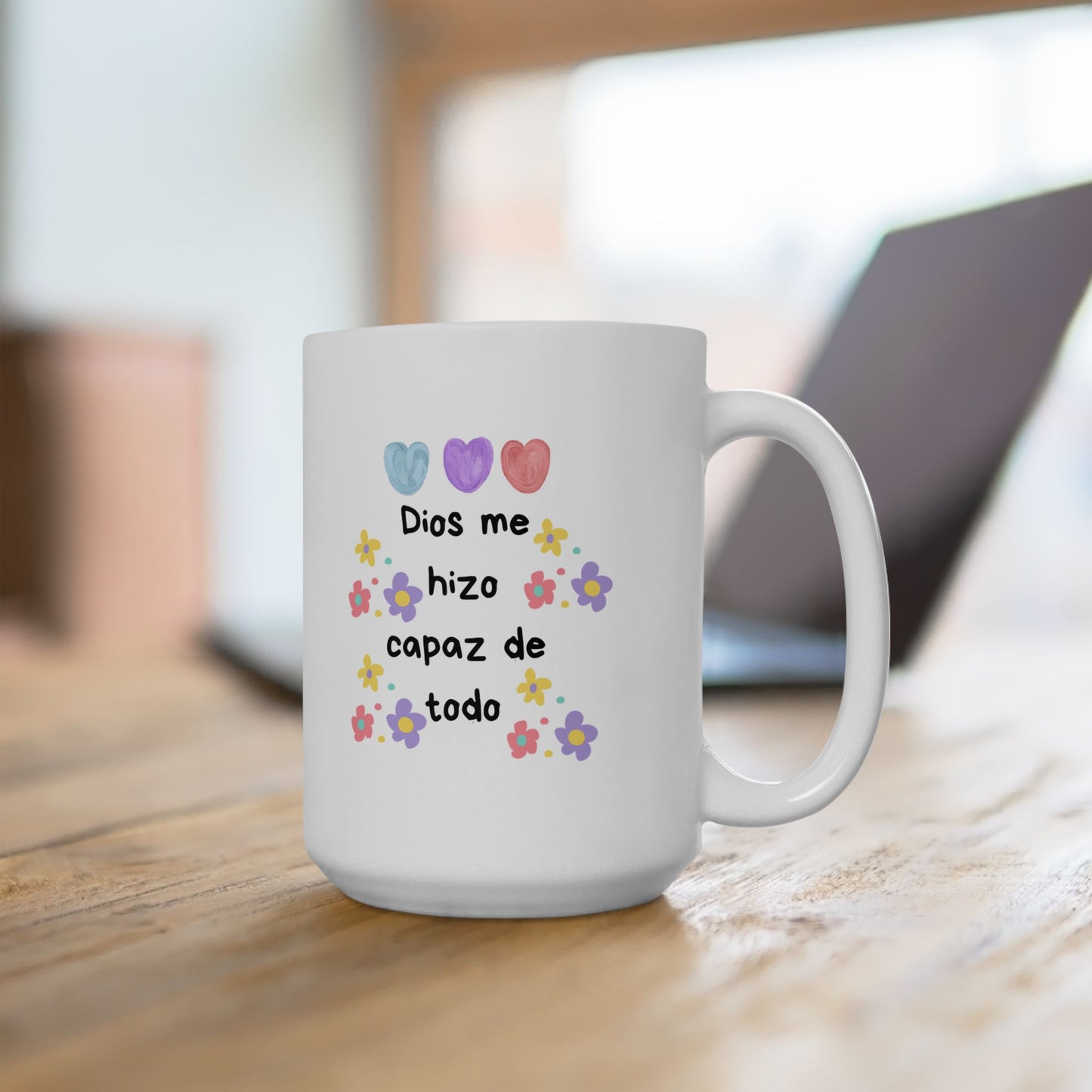 Ceramic Mug - Dios Me Hizo Capaz De Todo