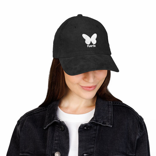 Vintage Embroidered Corduroy Cap - Fuerte