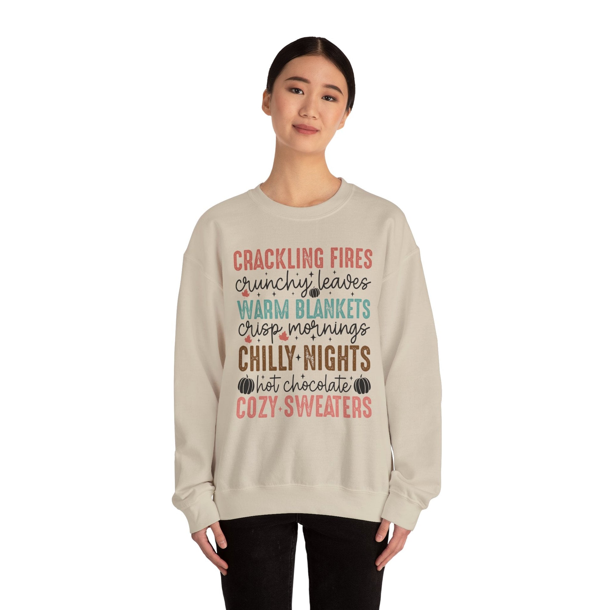 Cozy Autumn Crewneck Sweatshirt - Auralma Store
