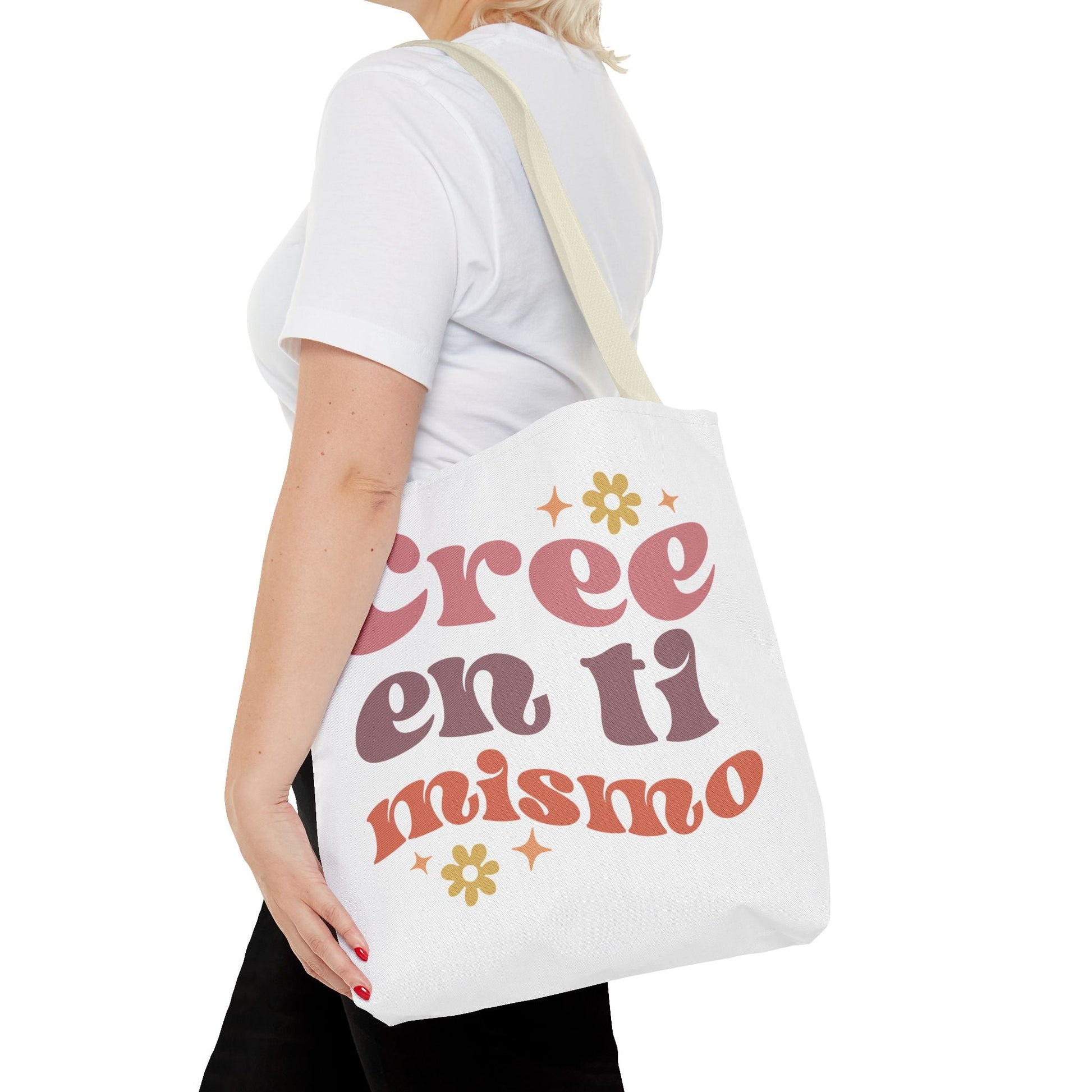 Cree en ti mismo - Motivational Tote Bag - Auralma Store