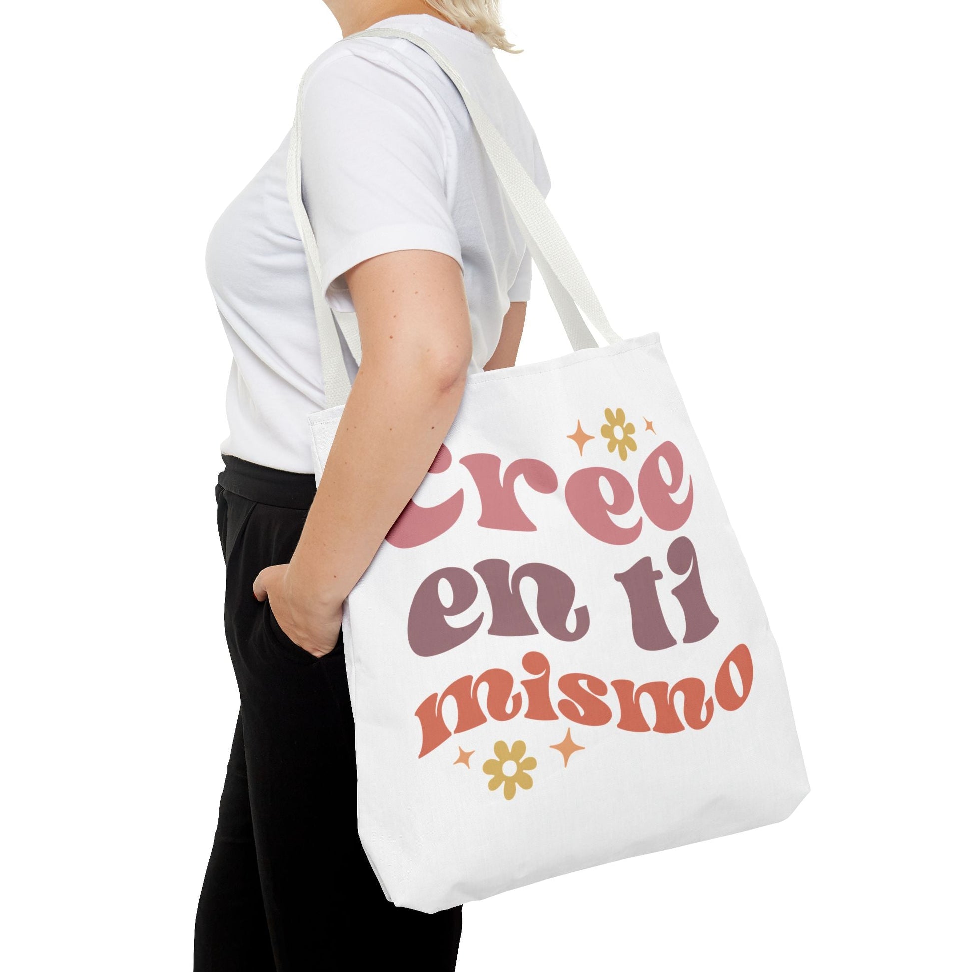 Cree en ti mismo - Motivational Tote Bag - Auralma Store