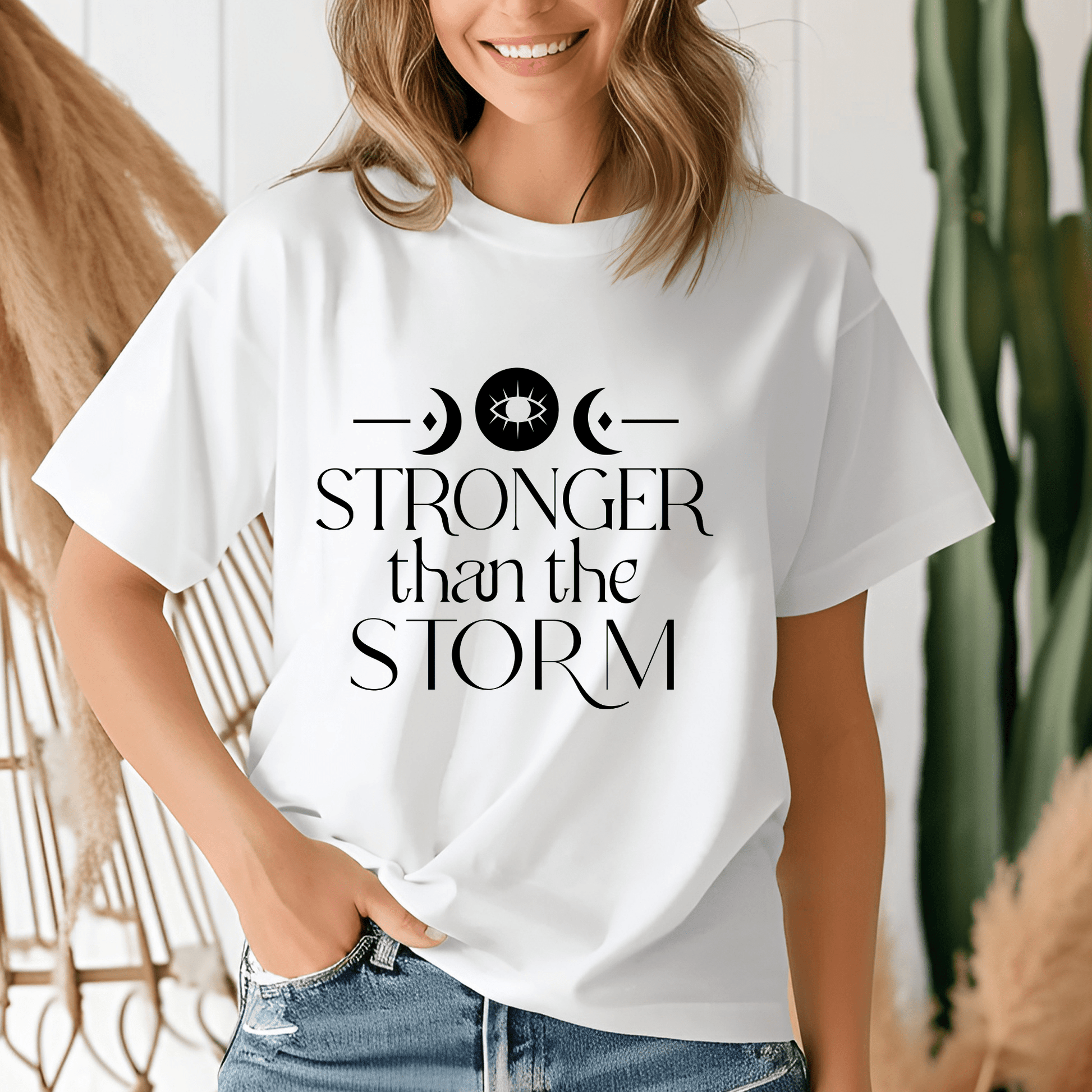 Stronger Than The Storm T-shirt - Butterfly Sweats